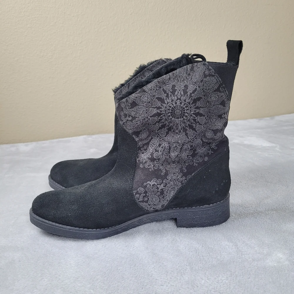 Desigual Women's Boots Winter Black Boho Size 40 US 9